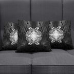 New Zealand Matariki Pillow Cover Maori Moko Black Galaxy