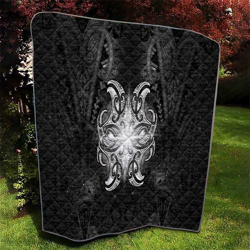 New Zealand Matariki Quilt Maori Moko Black Galaxy