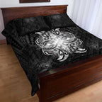 New Zealand Matariki Quilt Bed Set Maori Moko Black Galaxy