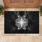 New Zealand Matariki Rubber Doormat Maori Moko Black Galaxy