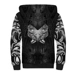 New Zealand Matariki Sherpa Hoodie Maori Moko Black Galaxy