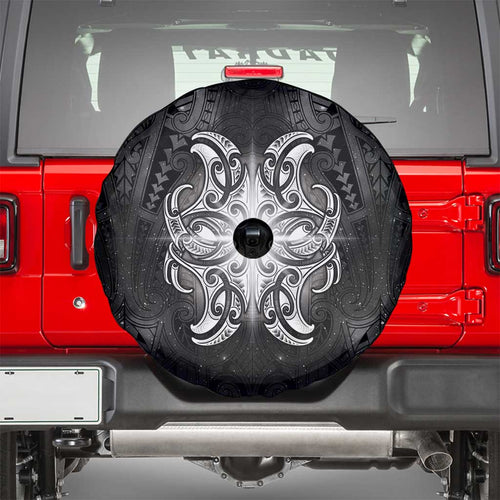 New Zealand Matariki Spare Tire Cover Maori Moko Black Galaxy