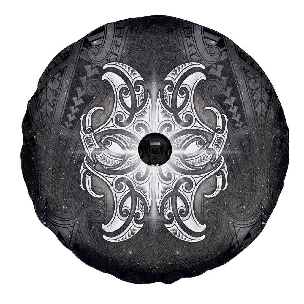 New Zealand Matariki Spare Tire Cover Maori Moko Black Galaxy