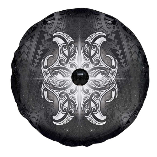 New Zealand Matariki Spare Tire Cover Maori Moko Black Galaxy