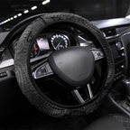 New Zealand Matariki Steering Wheel Cover Maori Moko Black Galaxy