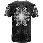 New Zealand Matariki T Shirt Maori Moko Black Galaxy