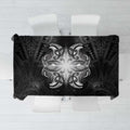 New Zealand Matariki Tablecloth Maori Moko Black Galaxy