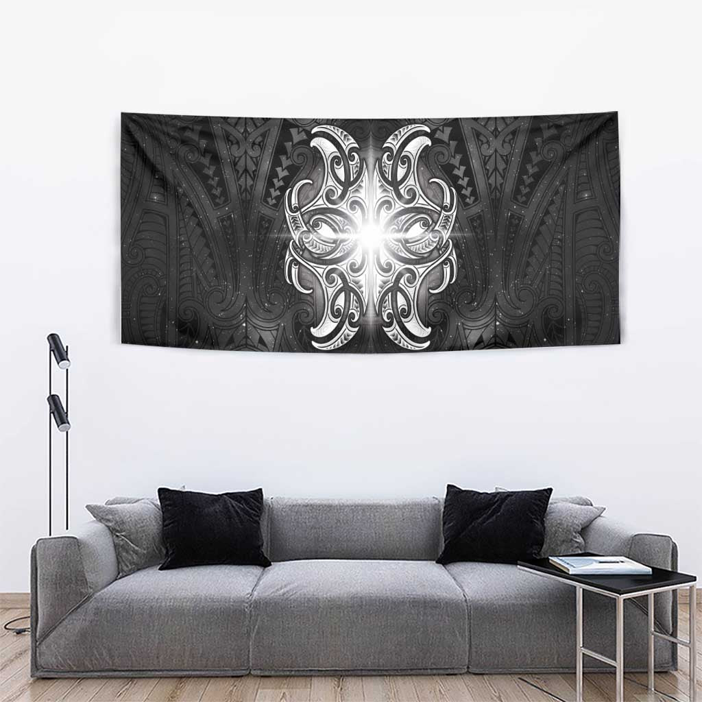 New Zealand Matariki Tapestry Maori Moko Black Galaxy
