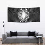 New Zealand Matariki Tapestry Maori Moko Black Galaxy