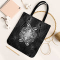 New Zealand Matariki Tote Bag Maori Moko Black Galaxy