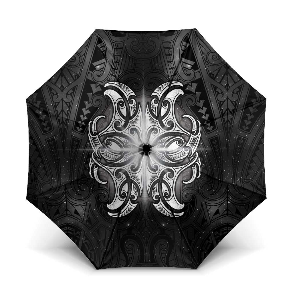 New Zealand Matariki Umbrella Maori Moko Black Galaxy