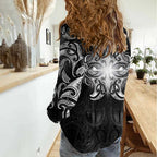 New Zealand Matariki Women Casual Shirt Maori Moko Black Galaxy