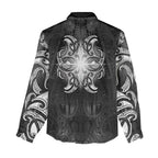 New Zealand Matariki Women Casual Shirt Maori Moko Black Galaxy