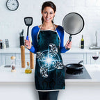 New Zealand Matariki Waita Apron Maori Moko Dark Blue Galaxy