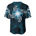 New Zealand Matariki Waita Baseball Jersey Maori Moko Dark Blue Galaxy