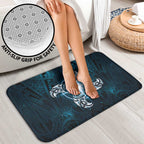 New Zealand Matariki Waita Bathroom Set Maori Moko Dark Blue Galaxy