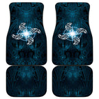 New Zealand Matariki Waita Car Mats Maori Moko Dark Blue Galaxy