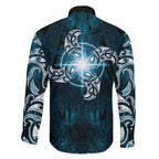 New Zealand Matariki Waita Family Matching Mermaid Dress and Hawaiian Shirt Maori Moko Dark Blue Galaxy