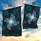 New Zealand Matariki Waita Garden Flag Maori Moko Dark Blue Galaxy