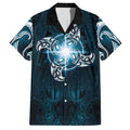 New Zealand Matariki Waita Hawaiian Shirt Maori Moko Dark Blue Galaxy