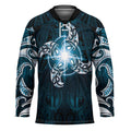 New Zealand Matariki Waita Hockey Jersey Maori Moko Dark Blue Galaxy