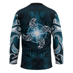 New Zealand Matariki Waita Hockey Jersey Maori Moko Dark Blue Galaxy