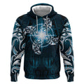 New Zealand Matariki Waita Hoodie Maori Moko Dark Blue Galaxy