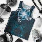 New Zealand Matariki Waita Men Tank Top Maori Moko Dark Blue Galaxy