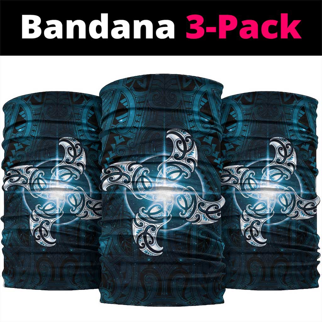 New Zealand Matariki Waita Neck Gaiter Maori Moko Dark Blue Galaxy