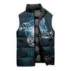 New Zealand Matariki Waita Sleeveless Puffer Jacket Maori Moko Dark Blue Galaxy