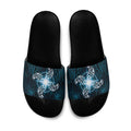 New Zealand Matariki Waita Slide Sandals Maori Moko Dark Blue Galaxy