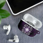 New Zealand Matariki Waipunarangi AirPods Case Maori Moko Purple Galaxy