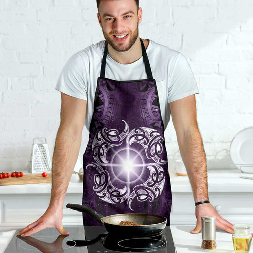 New Zealand Matariki Waipunarangi Apron Maori Moko Purple Galaxy