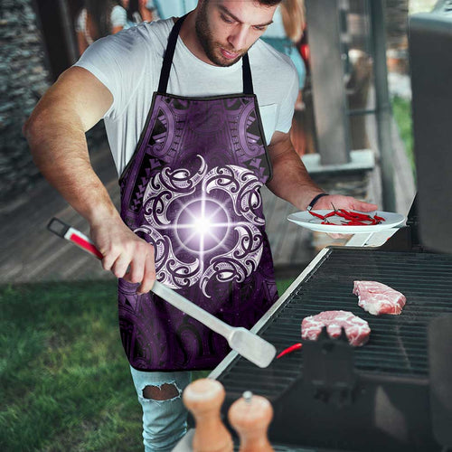 New Zealand Matariki Waipunarangi Apron Maori Moko Purple Galaxy