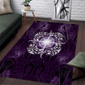 New Zealand Matariki Waipunarangi Area Rug Maori Moko Purple Galaxy