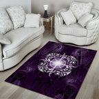 New Zealand Matariki Waipunarangi Area Rug Maori Moko Purple Galaxy