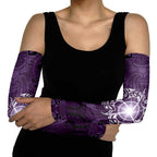 New Zealand Matariki Waipunarangi Arm Sleeves Maori Moko Purple Galaxy