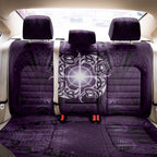 New Zealand Matariki Waipunarangi Back Car Seat Cover Maori Moko Purple Galaxy