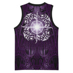 New Zealand Matariki Waipunarangi Basketball Jersey Maori Moko Purple Galaxy