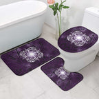 New Zealand Matariki Waipunarangi Bathroom Set Maori Moko Purple Galaxy