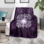 New Zealand Matariki Waipunarangi Blanket Maori Moko Purple Galaxy