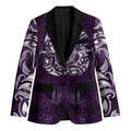 New Zealand Matariki Waipunarangi Blazer Maori Moko Purple Galaxy