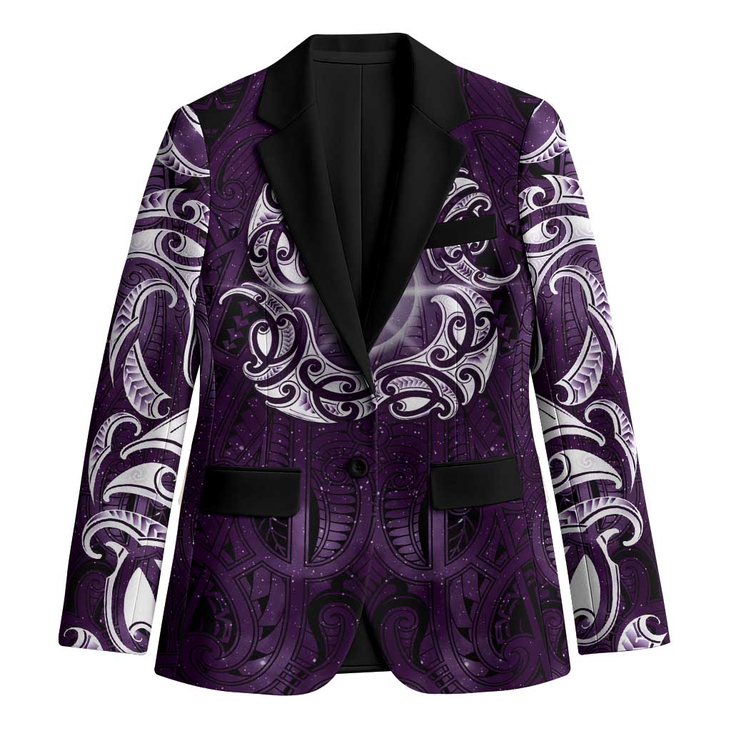 New Zealand Matariki Waipunarangi Blazer Maori Moko Purple Galaxy
