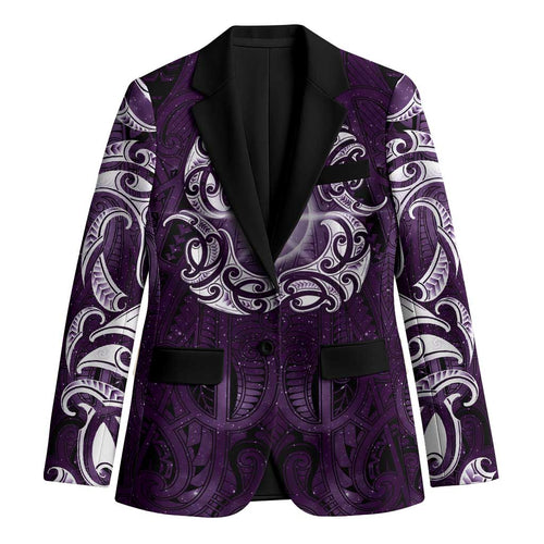 New Zealand Matariki Waipunarangi Blazer Maori Moko Purple Galaxy