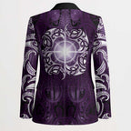 New Zealand Matariki Waipunarangi Blazer Maori Moko Purple Galaxy
