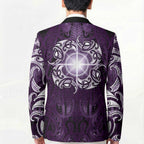 New Zealand Matariki Waipunarangi Blazer Maori Moko Purple Galaxy