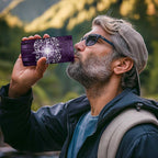 New Zealand Matariki Waipunarangi 4 in 1 Can Cooler Tumbler Maori Moko Purple Galaxy