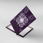 New Zealand Matariki Waipunarangi Canvas Wall Art Maori Moko Purple Galaxy