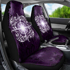 New Zealand Matariki Waipunarangi Car Seat Cover Maori Moko Purple Galaxy