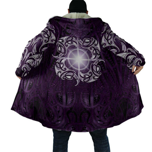 New Zealand Matariki Waipunarangi Cloak Maori Moko Purple Galaxy